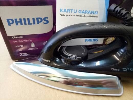 Philips setrika HD 1173 / black / ceramic / go-send