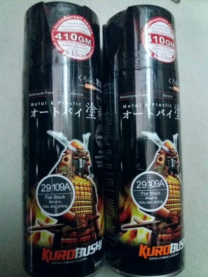 pylox pilox Samurai paint flat black black doff 109A .