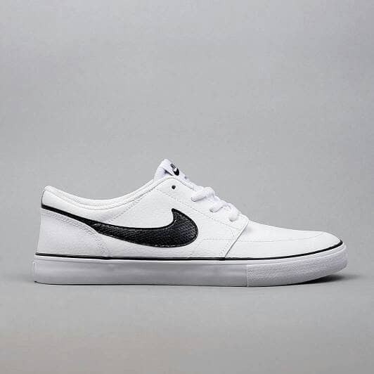 jual nike sb portmore ii solarsoft leather white black jual nike sb portmore ii solarsoft leather white black