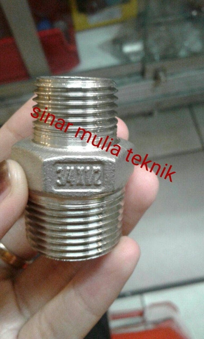 Double Neple Ss304 1 1/4 Inch X Kebawah