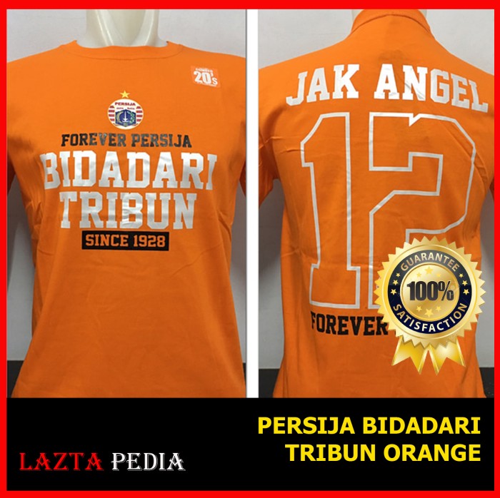 KAOS BAJU DISTRO BOLA MURAH Jak Mania PERSIJA Bidadari TRIBUN OREN