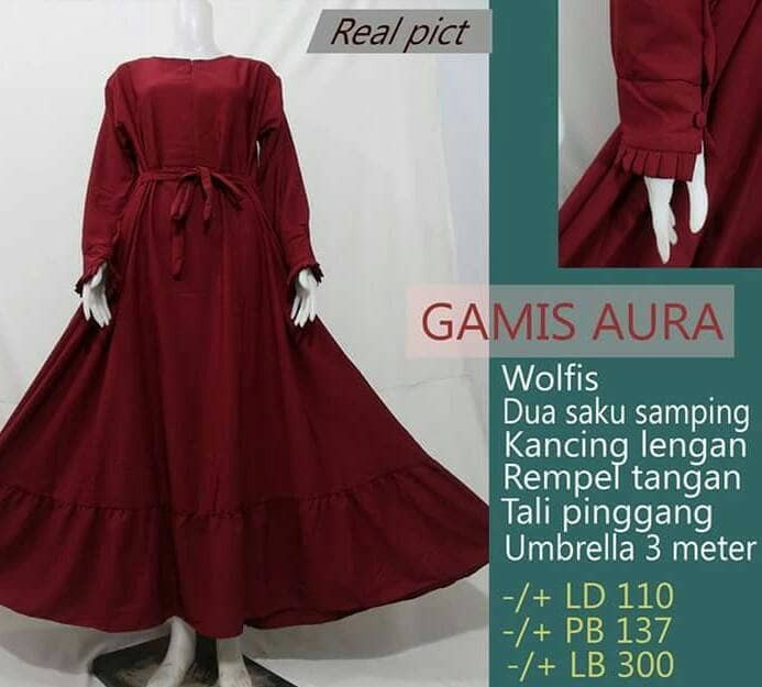 jual gamis rempel bawah bahan wolfis anfashion grosir jual gamis rempel bawah bahan wolfis anfashion grosir