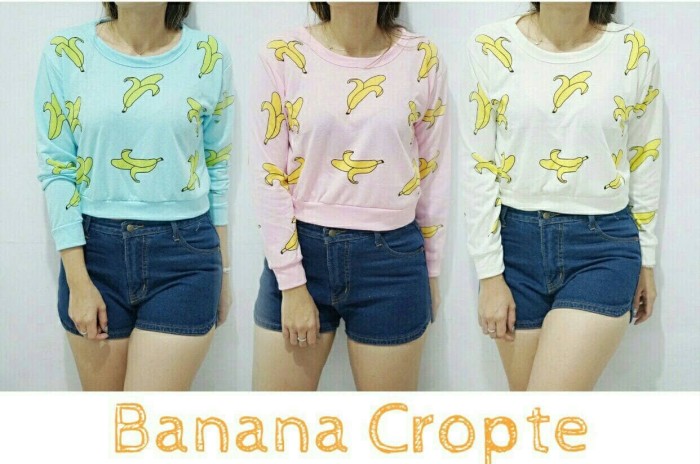 jual baju kaos crop banana baju pisang baju banana jual baju kaos crop banana baju pisang baju banana