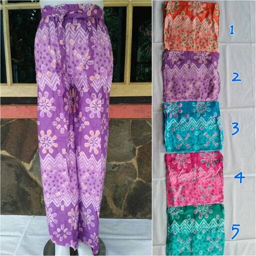 Celana Kulot batik Dewasa bahan Katun Rayon standar .21