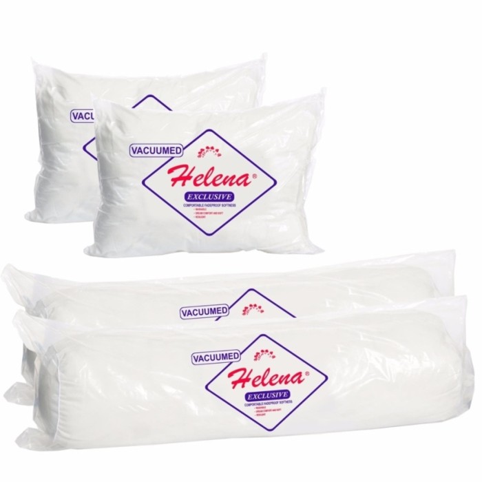 OLC Helena Bantal dan Guling Dacron Bundle 4 - Putih