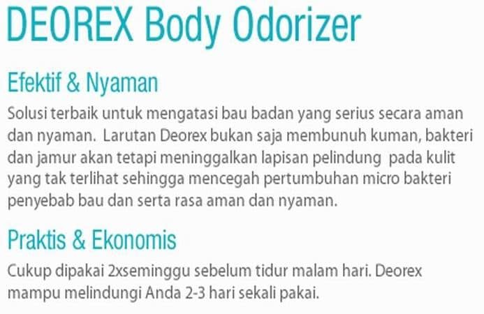 Deorex Obat Penghilang Bau Badan ~ Bau Kaki
