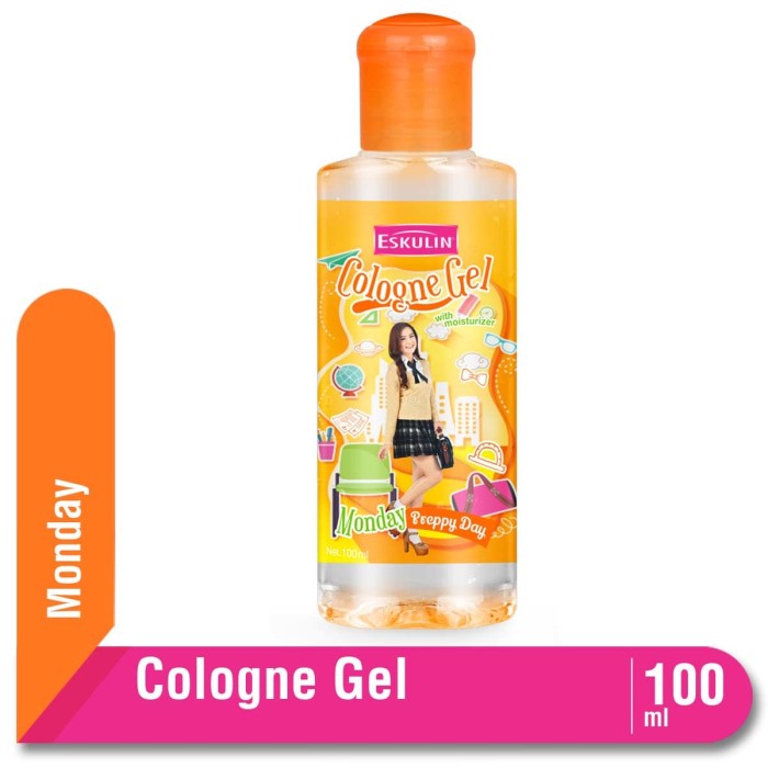 Eskulin Cologne Gel Day Monday Bottle 100 mL