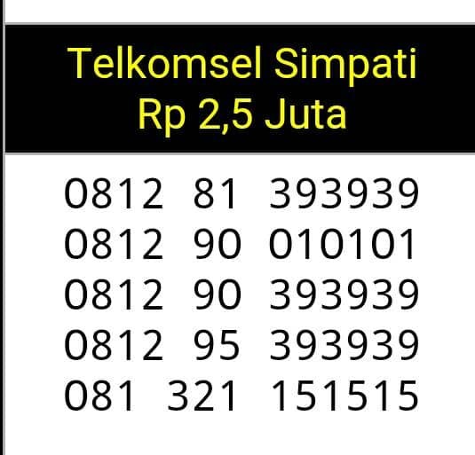 Home; Telkomsel Simpati Nomor Cantik 0812 81 33334. nomor cantik& 40 0812 81 393939&