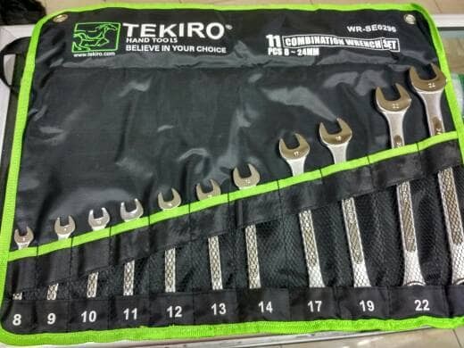 TEKIRO KUNCI RING PAS 8-24 MM 11 PCS / KUNCI RING PAS SET TEKIRO