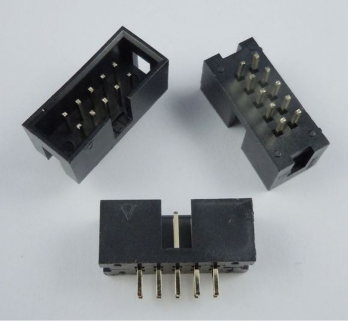 2.54mm 2x5 10 Pin IDC PCB Header Socket 5 PACK