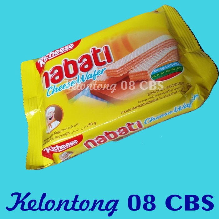 Jual Snack Wafer Keju Richeese Nabati Per 10 Pcs @50Gr 