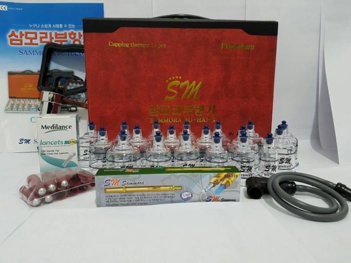 Foto Produk Paket Hemat.. Kop Bekam Sammora Premium isi 19+ Lancing Gold SM +Jarum dari Vintaco