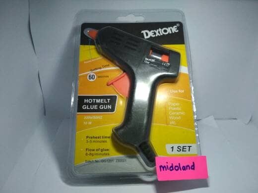 Alat Tembakan Lem tembak Bakar hotmelt Glue Gun Kecil Dextone