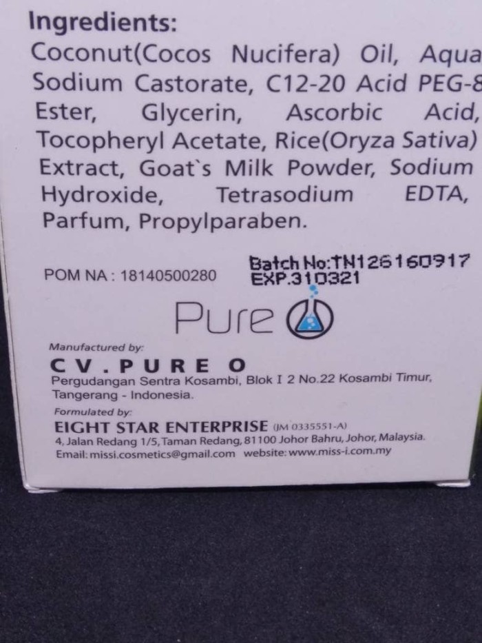 Sabun Beras Dr Pure Beauty Whitening Soap BPOM ORIGINAL
