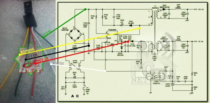 Jual Power supply Gacun 5 kabel - Jakarta Utara - Dhafita