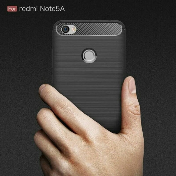 Casing Soft case Ipaky Carbon Xiaomi Redmi Note 5A Casing fiber Redmi