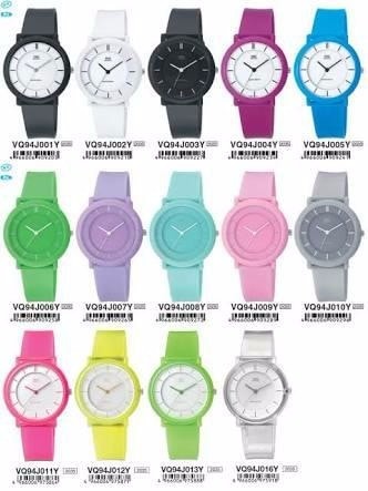 Jam Tangan Cewek warna pastel pink fanta Q Q Vq94 Qq Vq 94 Wanita Pe