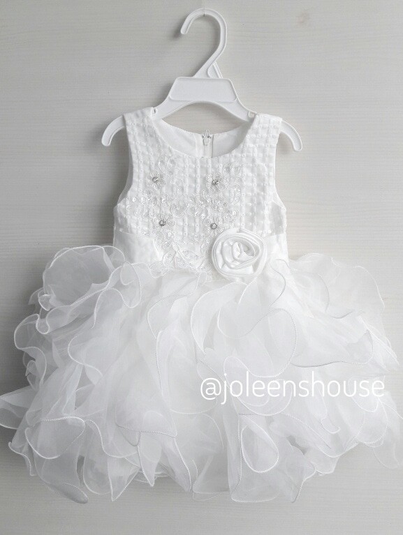 baby white party dress
