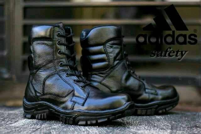 Jual SEPATU BOOTS PDL TNI POLRI SATPAM ADIDAS KULIT ASLI 