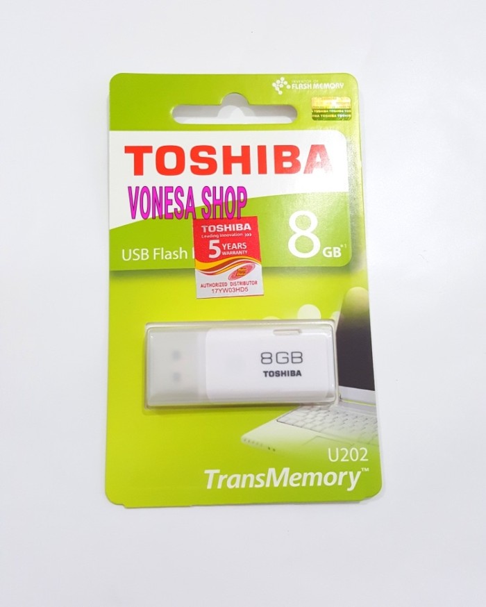 TOSHIBA FLASHDISK HAYABUSA 8GB WHITE/TRANSMEMORY/FLASH DRIVE/USB FLASH