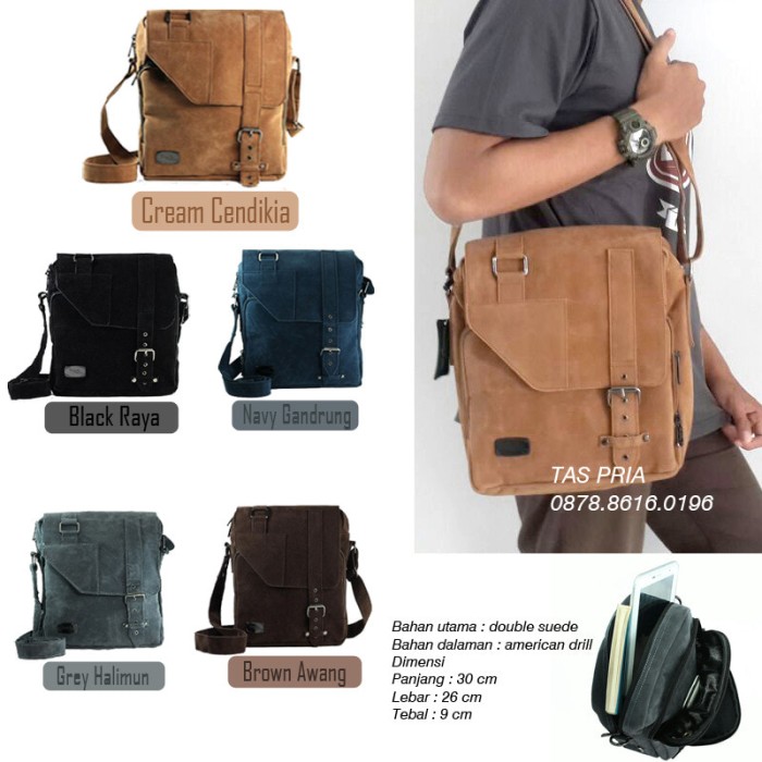 Tas Selempang Pria Trojika Troman, Tas Kerja Casual, Tas Bestseller