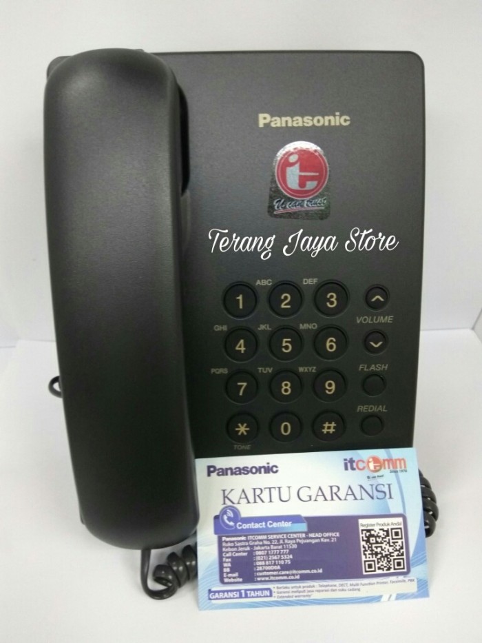 Foto Produk Telepon Kabel Panasonic KX-TS505MX (Hitam) Pesawat Telepon RumahTS 505 dari Terang Jaya Store