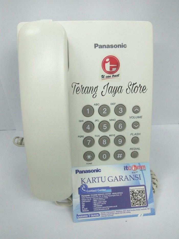 Foto Produk Telepon Kabel Panasonic KX-TS505MX (Putih) Pesawat Telepon RumahTS 505 dari Terang Jaya Store