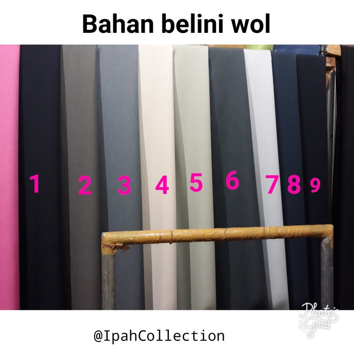 Jual Kain Bellini wol untuk seragam baju/celana/jas Kab Jual Kain Bellini wol untuk seragam baju/celana/jas Kab