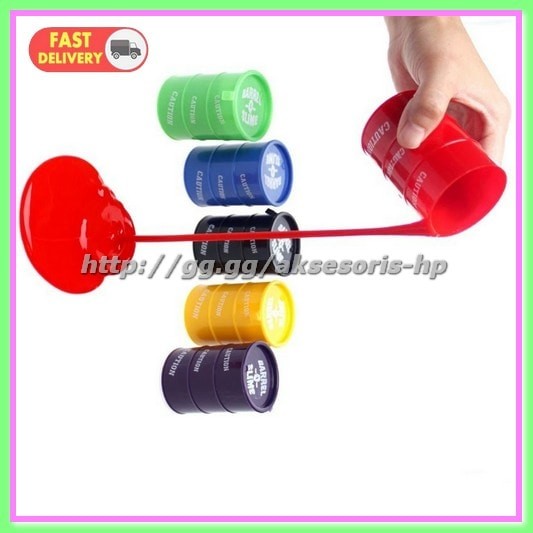 Barrel Slime 1 PCS (RANDOM COLOR) Multi-Color
