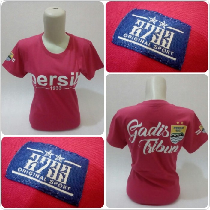 BAJU PERSIB GADIS TRIBUN WARNA PINK ORIGINAL PRIA WANITA