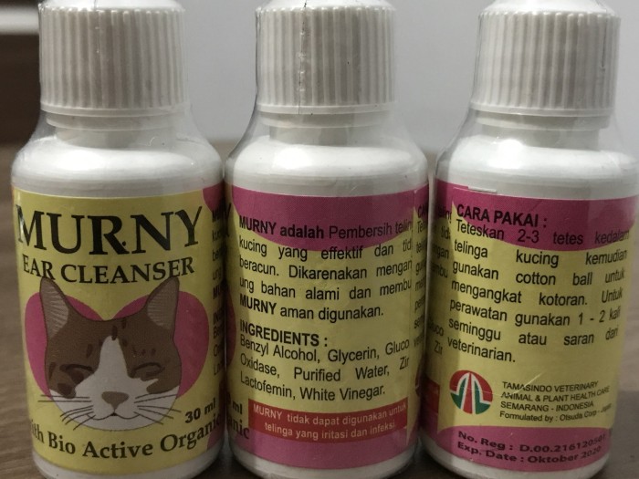 Cairan Pembersih Telinga Kucing & Anjing Murny 30 ml