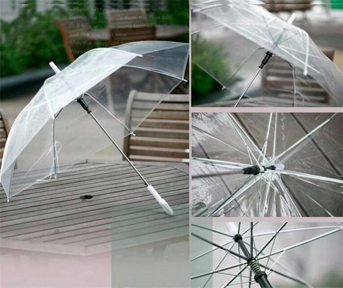 Payung Transparan Bening umbrella transparant Korea Japan Best Quality