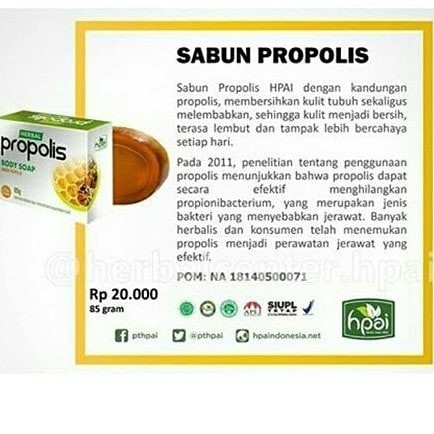 SABUN PROPOLIS TRANSPARAN HPAI