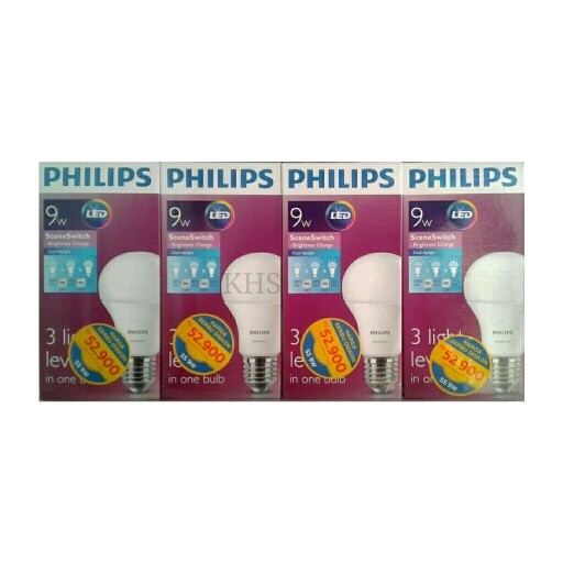 Lampu Led Philips 9w 9 w Philip Dimmer 3 Step Light Level Scene Switch