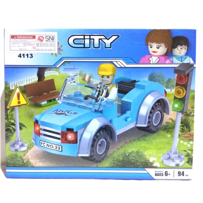 Jual Lego City Mobil Dengan Figure Dan Diorama Cogo 4113 Kab