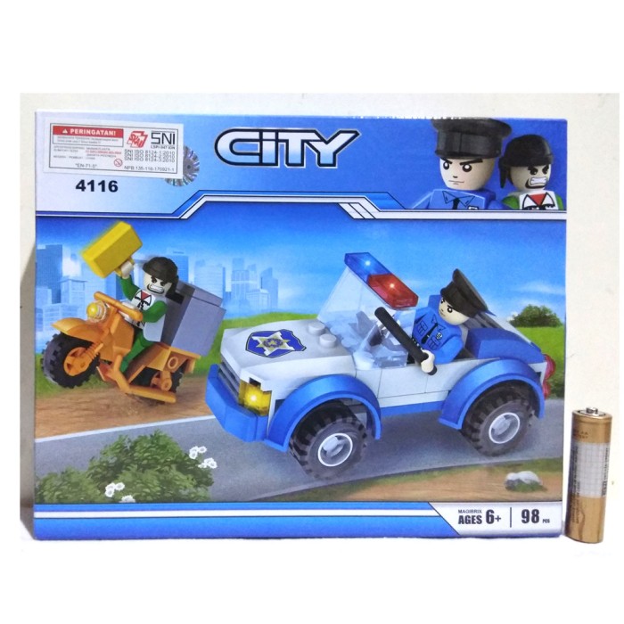 Jual Lego City Mobil Polisi Dengan Figure Dan Diorama Cogo 4116