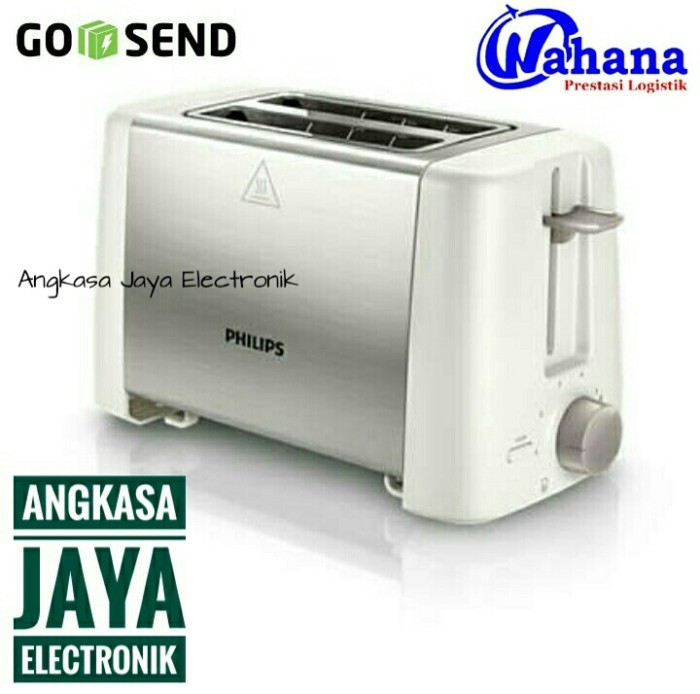 Philips electric pop up toaster stainless steel, 800 Watt. HD-4825