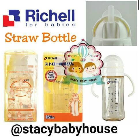 Richell Baby Ppsu Straw Bottle 320 ml