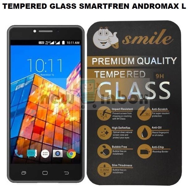 TEMPERED GLASS / ANTI GORES KACA FOR SMARTFREN ANDROMAX L - CLEAR .