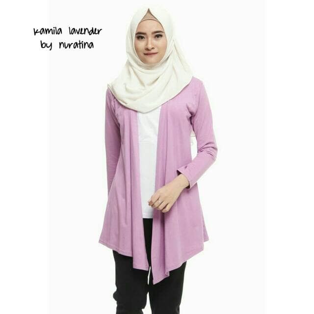 Baju hamil menyusui cardigan modis adem Kamila by nuratina 1