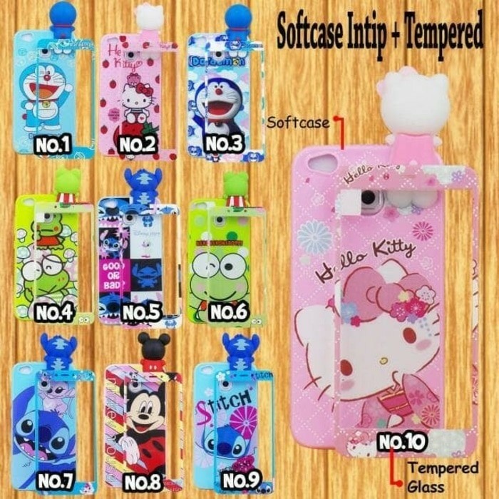 VIVO Y69 case karakter Disney intip + tempered glass