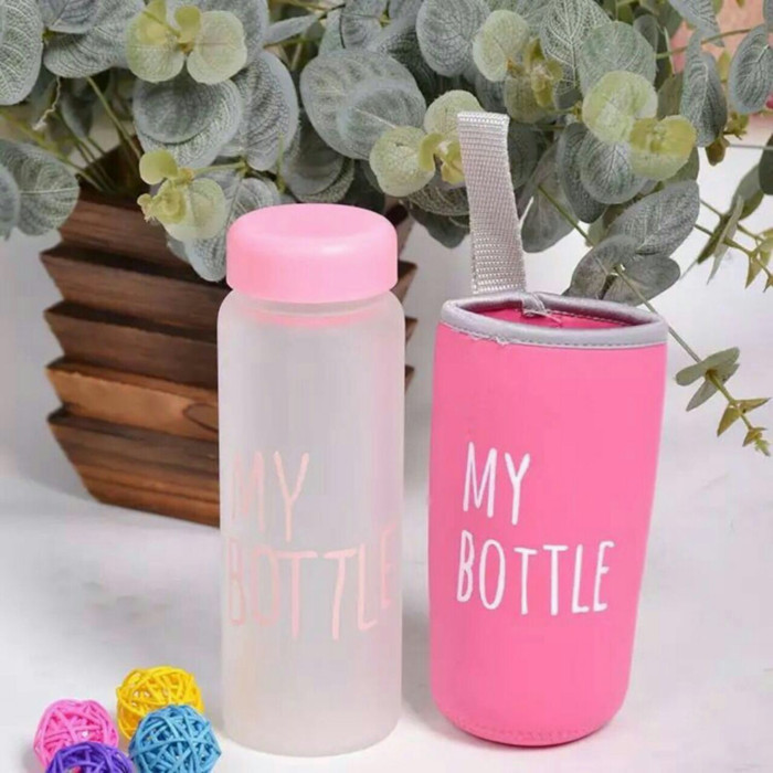 MY BOTTLE DOFF FROSTED WARNA Free Pouch Botol Buram Dengan TAS .