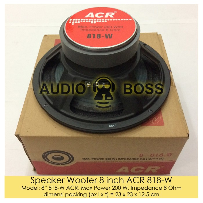 speaker woofer 8 inch acr