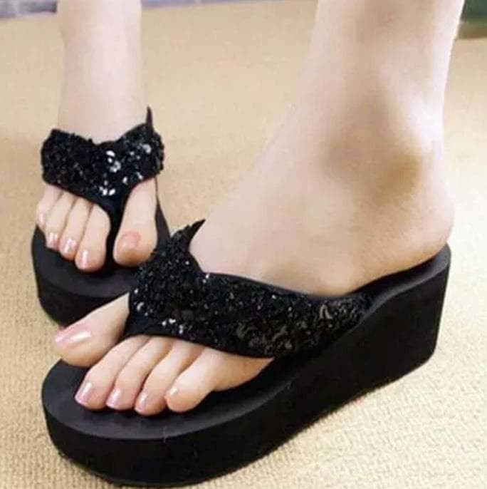 jual diskon sandal wedges jepit spon murah gudang jual diskon sandal wedges jepit spon murah gudang
