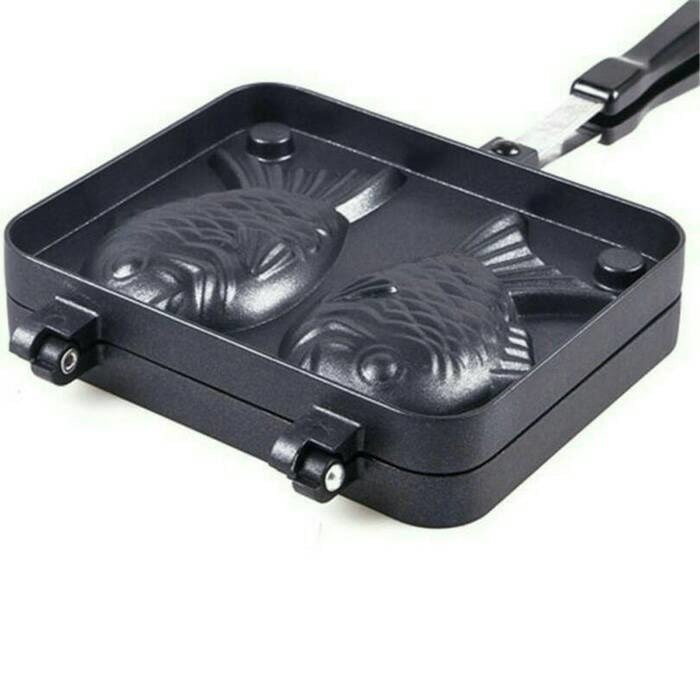 jual cetakan loyang pan waffle ikan taiyaki jepang teflon anti lengket kutoolz jual cetakan loyang pan waffle ikan taiyaki jepang teflon anti lengket kutoolz