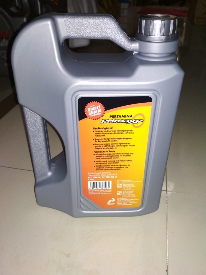 Oli Pertamina Prima XP SAE 20W-50 API SERVICE SL 4 Liter Original