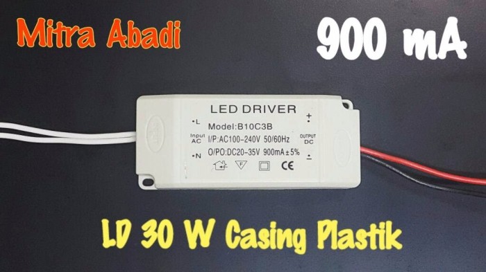 Jual Ori Led Driver 30 Watt 900 Ma Casing Plastik Garansi Jakarta Pusat Proper Lamp Tokopedia