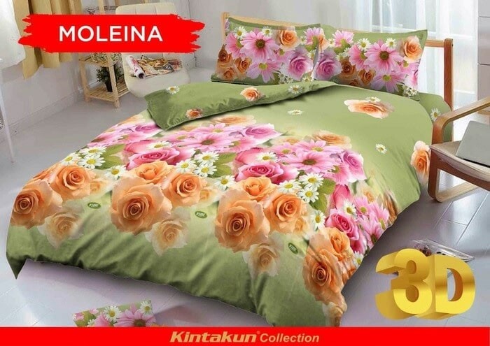 Sprei Kintakun D'luxe Uk.120 X 200 Motif Moleina