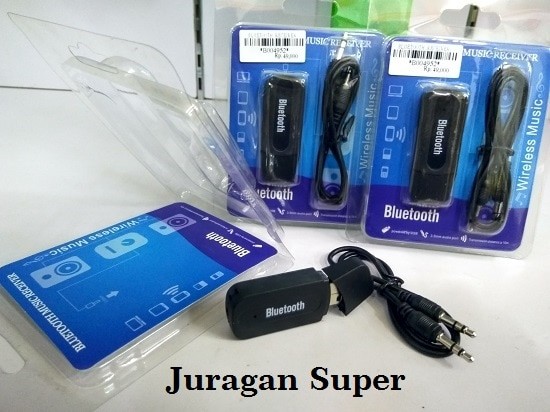 Bluetooth Music Receiver USB Audio Dongle 3.5mm - Original - Putih