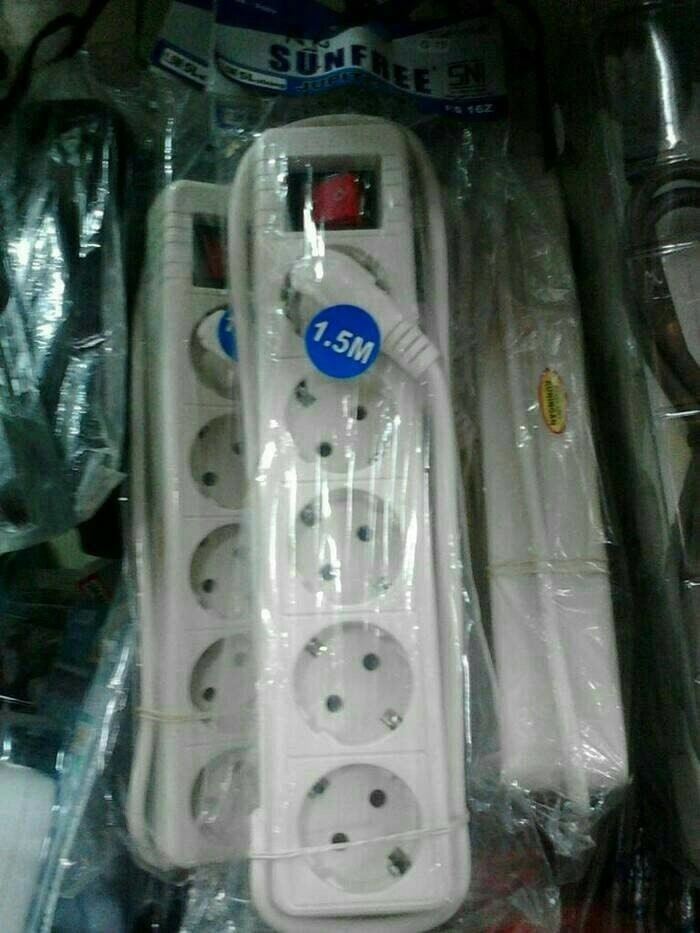 jual dijamin stop kontak sunfree 5 lubang 1 5m sni gayatristorez jual dijamin stop kontak sunfree 5 lubang 1 5m sni gayatristorez
